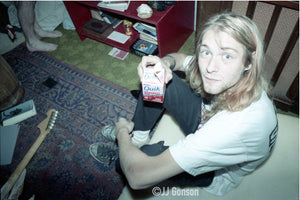 Kurt with strawberry Quick, Watertown, MA cir. 1989